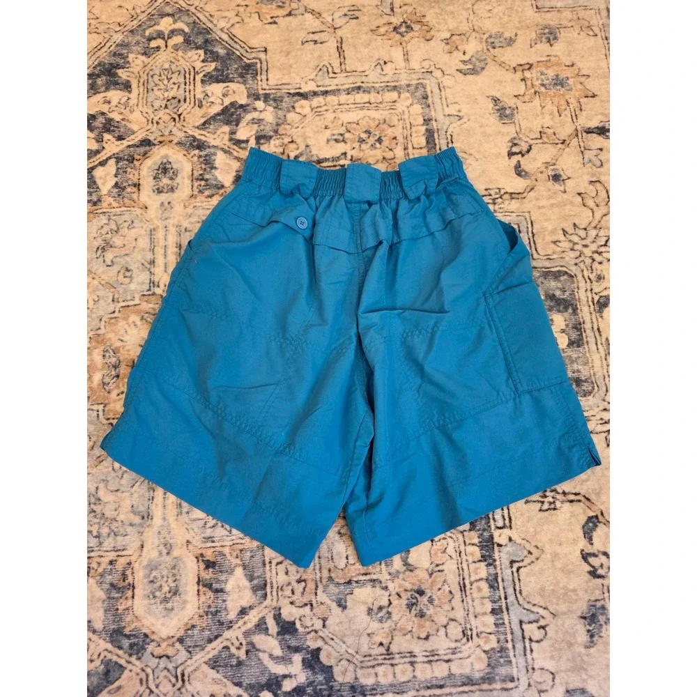 AFTCO Men's Size 28 The Original Fishing Shorts in Light‎ Blue Pockets Boating